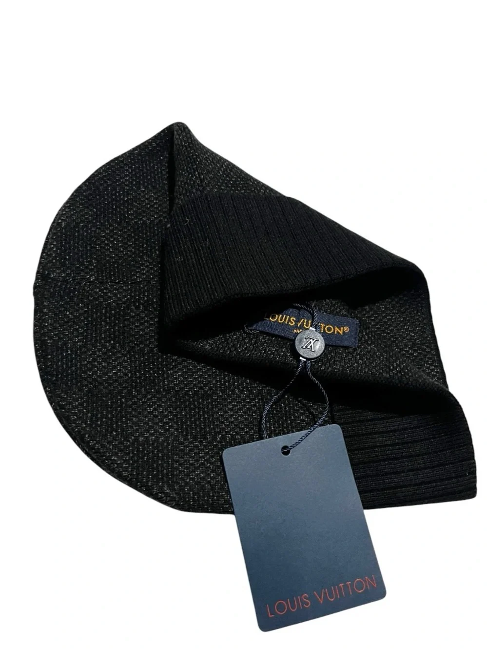 NWT Louis Vuitton Men's Black Knit Beanie Hat